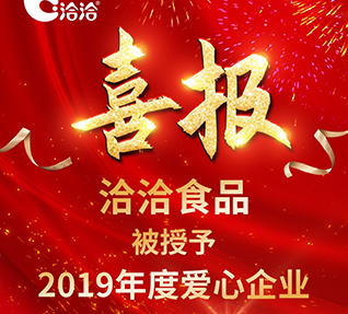 洽洽食品被首都保健营养美食学会授予【2019年度爱心午夜香蕉视频免费看】